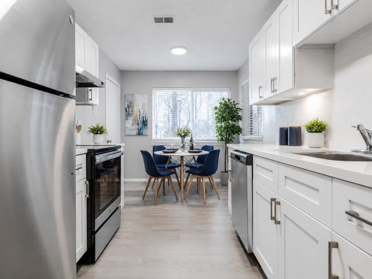 Kitchen in an apartment.